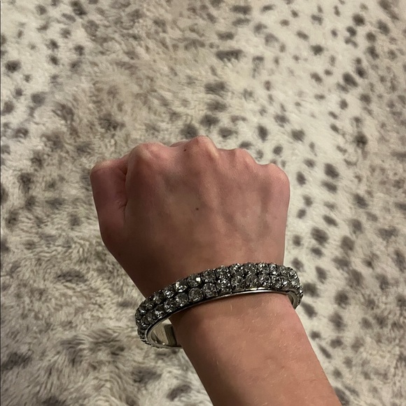 Rhinestone Embedded Bangle - Picture 2 of 3